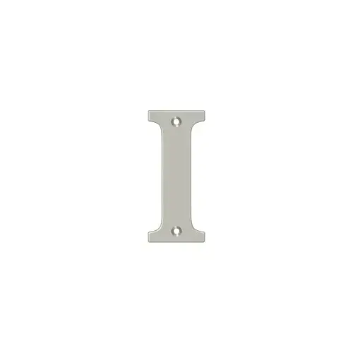 Solid Brass House Letter Satin Nickel