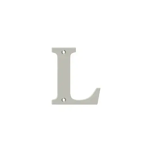 Solid Brass House Letter Satin Nickel