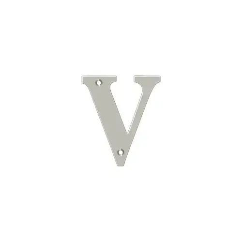 Solid Brass House Letter Satin Nickel