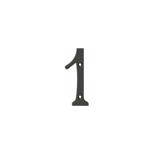 4" Height Residential House Number Number 1 Oil Rubbed Bronze