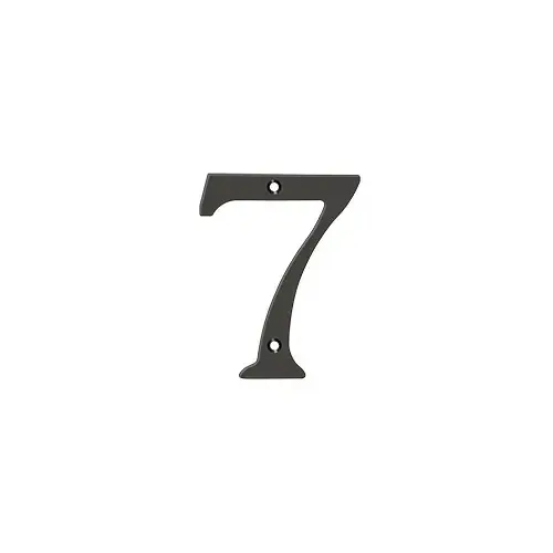 4" Height Residential House Number Number 7 Oil Rubbed Bronze