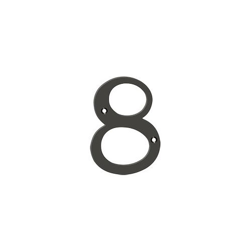 4" Height Residential House Number Number 8 Oil Rubbed Bronze