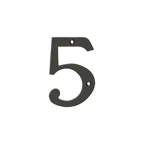 6" Height Residential House Number Number 5 Oil Rubbed Bronze