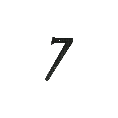 4" Numbers Zinc Die-Cast, Black