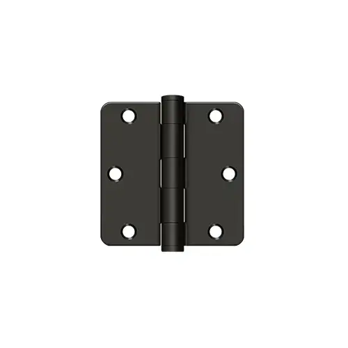 3-1/2" x 3-1/2" x 1/4" Radius Hinge, HD in Oil-rubbed Bronze Pair