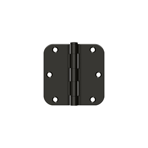 3-1/2" x 3-1/2" x 5/8" Radius Hinge, Residential Thickness in Oil-rubbed Bronz - 2 per pack x10 packs