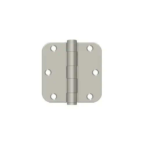 3-1/2" x 3-1/2" x 5/8" Radius Hinge, HD in Brushed Nicke - 2 per pack x10 packs Satin Nickel