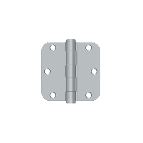 3-1/2" x 3-1/2" x 5/8" Radius Hinge, HD in Brushed Chrom - 2 per pack x10 packs Satin Chrome