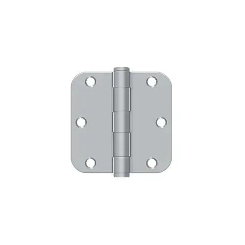 3-1/2" x 3-1/2" x 5/8" Radius Hinge, HD in Brushed Chrome Pair