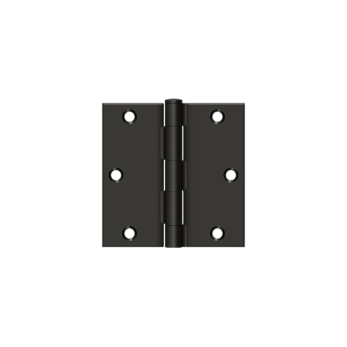 3-1/2" x 3-1/2" Square Hinge in Oil-rubbed Bronze Pair