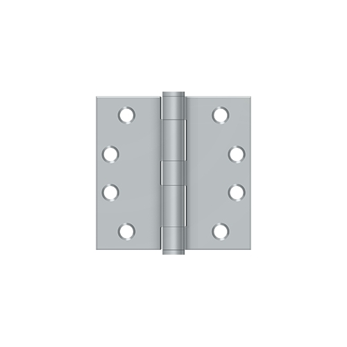 4" x 4" Square Hinge, HD in Brushed Chrome Pair