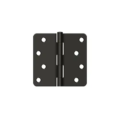 4" x 4" x 1/4" Radius Hinge, Residential in Oil-rubbed Bronz - 2 per pack x50 packs