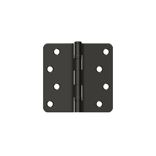 4" x 4" x 1/4" Radius Hinge, Ball Bearings, Residential in Oil-rubbed Bronze Pair