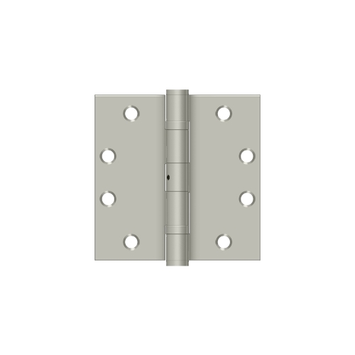 4-1/2" x 4-1/2" Square Hinge, HD, Ball Bearings in Brushed Nickel Pair