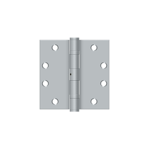 4-1/2" x 4-1/2" Square Hinge, HD, Ball Bearings in Brushed Chrom - 2 per pack x10 packs Satin Chrome