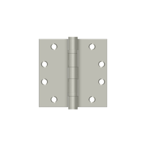 4-1/2" x 4-1/2" Square Hinge, HD, Ball Bearings in Brushed Nickel Pair