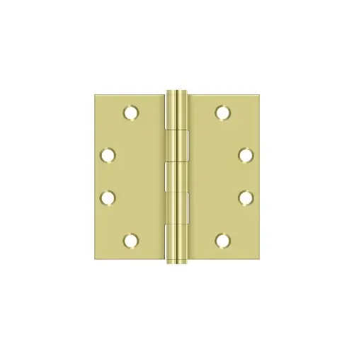 4-1/2" x 4-1/2" Square Hinges, HD in Polished Bras - 2 per pack x10 packs