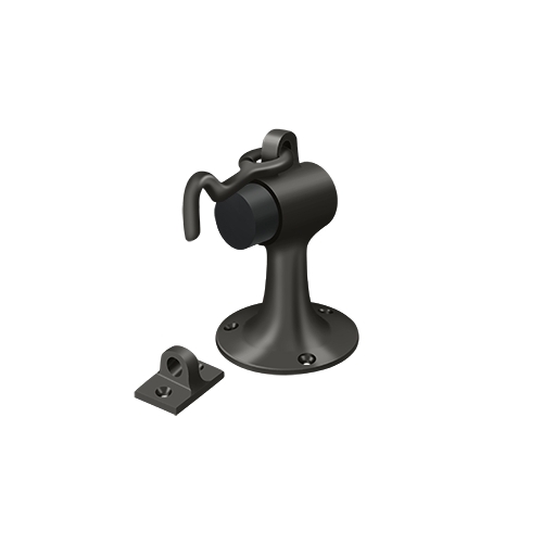 3-3/4" Height x 2-1/2" Diameter Floor Mounted Bumper With Holder Oil Rubbed Bronze