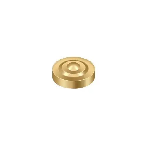 Screw Cover; Round; Dimple; 1" Diameter; Lifetime Brass Finish