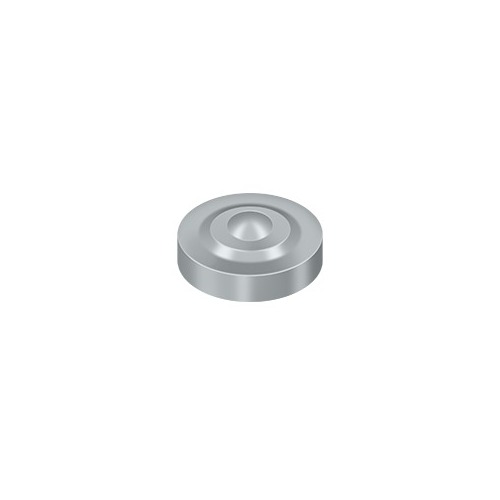 1" Diameter Round Cover Caps For Screw Heads Dimpled Brushed Chrome