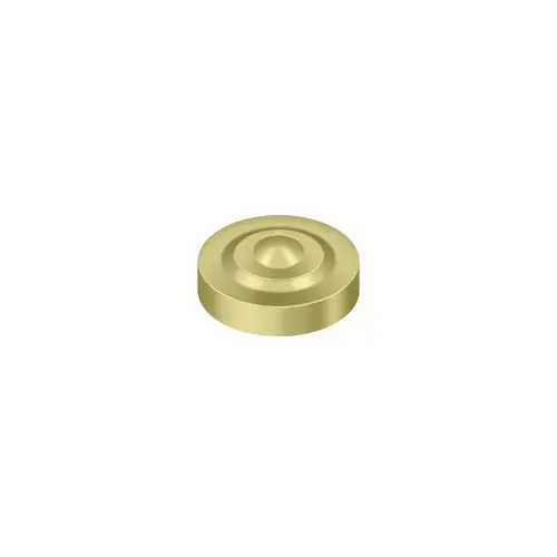 Screw Cover; Round; Dimple; 1" Diameter; Bright Brass Finish