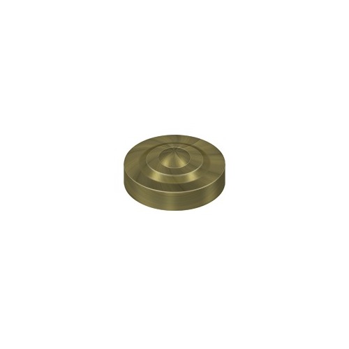 1" Diameter Round Cover Caps For Screw Heads Dimpled Antique Brass