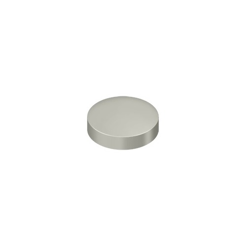 Deltana SCF100U15 1" Diameter Round Cover Caps For Screw Heads Flat Satin Nickel