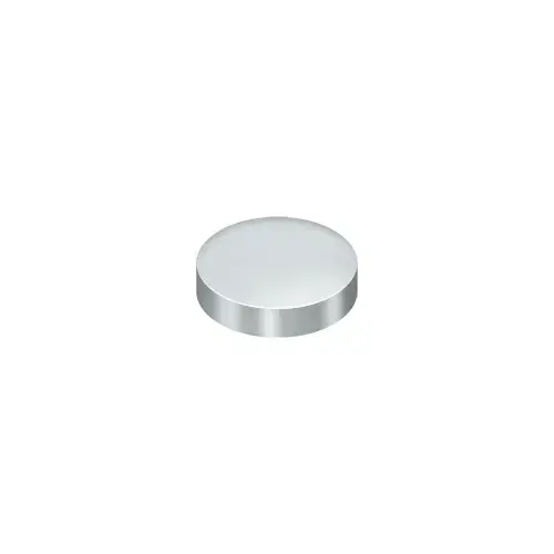 1" Diameter Round Cover Caps For Screw Heads Flat Chrome