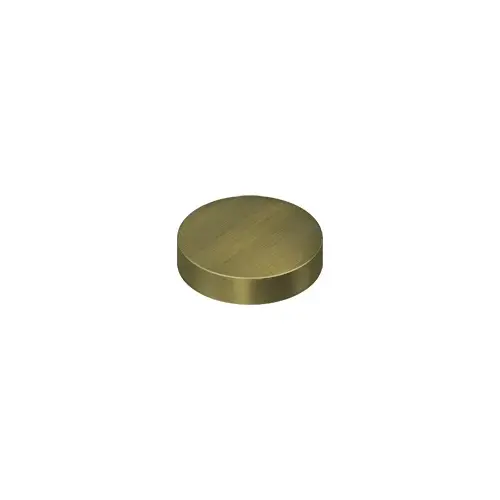 Deltana SCF100U5 1" Diameter Round Cover Caps For Screw Heads Flat Antique Brass