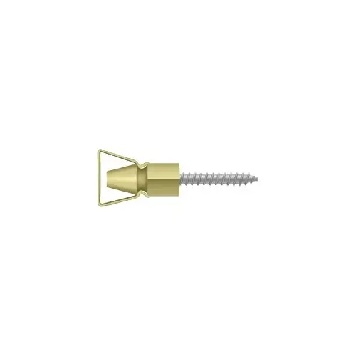 Deltana SDH101U3 Shutter Door Holder, 1-1/4" in Polished Brass