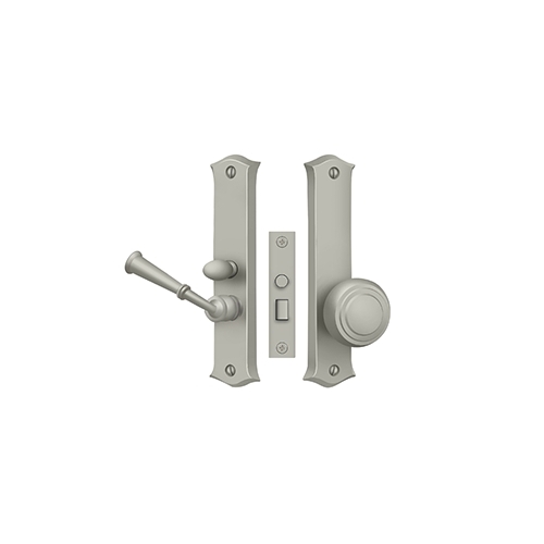 Storm Door Latch; Classic; Mortise Lock; Satin Nickel Finish