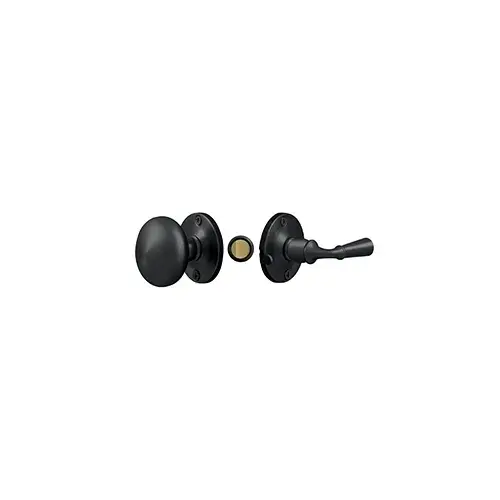 Deltana SDL980U19 Storm Door Latch, Round, Tubular Lock in Paint Black