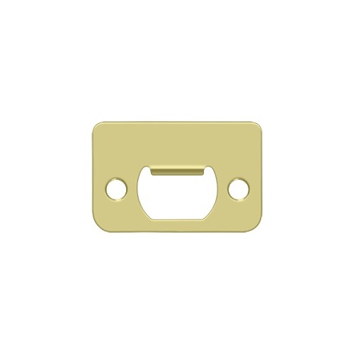 Strike Plate; 2-1/4" x 1 1/2"; Bright Brass Finish - pack of 10