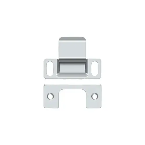 Deltana SP2751U26 Strike Plate, Dust Cup, Adjustable, 2-3/4" x 1-1/4" in Polished Chrome