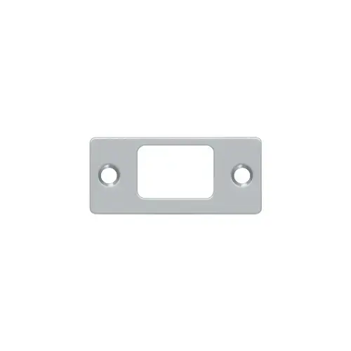 2-3/4" Length X 1-1/4" Width Deadbolt Strike Plate Brushed Chrome - pack of 10