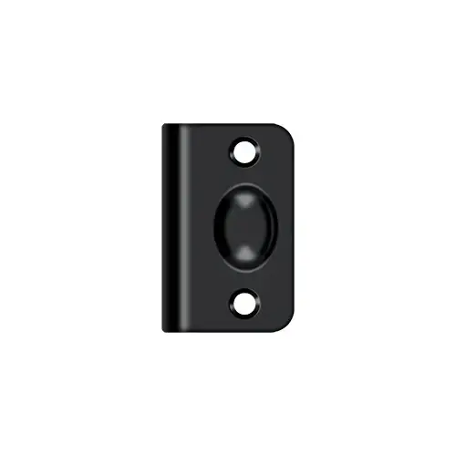Deltana SPB349U19 Strike Plate for Ball Catch and Roller Catch in Paint Black