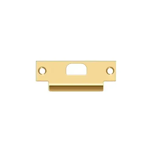 ANSI T- Strike, 4-7/8" x 1-1/4", w/ Hole in PVD Polished Brass