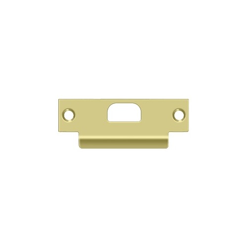 ANSI T- Strike, 4-7/8" x 1-1/4", w/ Hole in Polished Brass