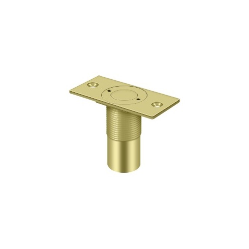 2-7/8" Height Dust Proof Strike Adjustable Polished Brass