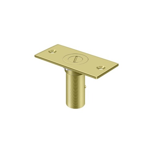 3-1/2" Height Dust Proof Strike With Safety Lock Polished Brass