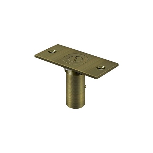 3-1/2" Height Dust Proof Strike With Safety Lock Antique Brass