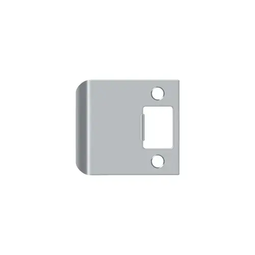 Deltana SPE250U26D Extended Lip Strike Plate, 2 1/4" x 2-1/2" in Brushed Chrome