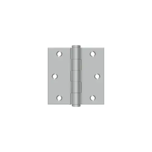 3" x 3" Square Hinge in Brushed Stainless Pair