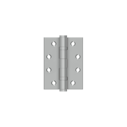 Deltana SS4030BU32D 4" x 3" Square Corner Hinge Satin Stainless Steel Finish Pair