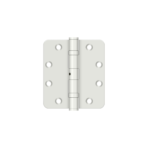 Deltana SS4540R4BNUSPW 4-1/2" x 4" x 1/4" Radius Hinge Prime Coated White Pair