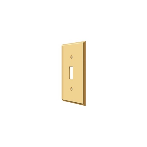 Switch Plate Cover 1 Toggle Lifetime Polished Brass