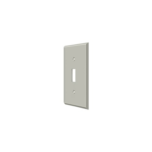 Switch Plate; Single Standard; Satin Nickel Finish