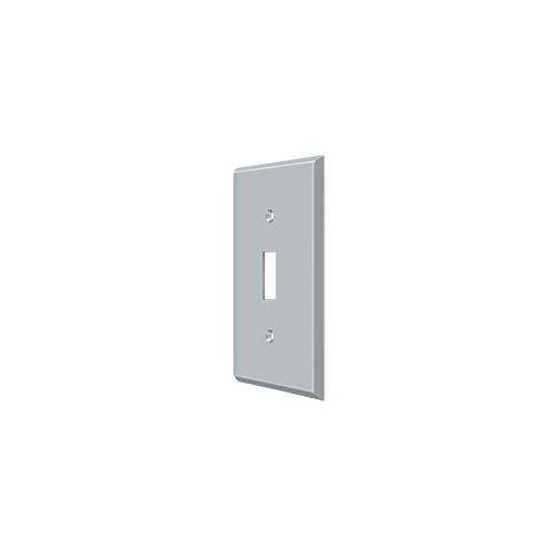 Switch Plate; Single Standard; Satin Chrome Finish