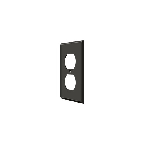 Switch Plate Cover 2 Receptacle Oil Rubbed Bronze