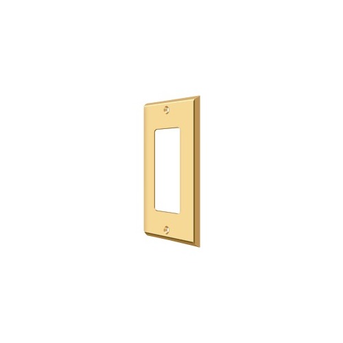 Deltana SWP4754CR003 Switch Plate Cover 1 Rocker Lifetime Polished Brass